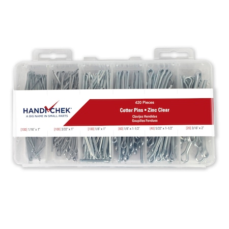 Handi-Chek Cotter Pin Asst CS ZC 420pc DISP-CP420